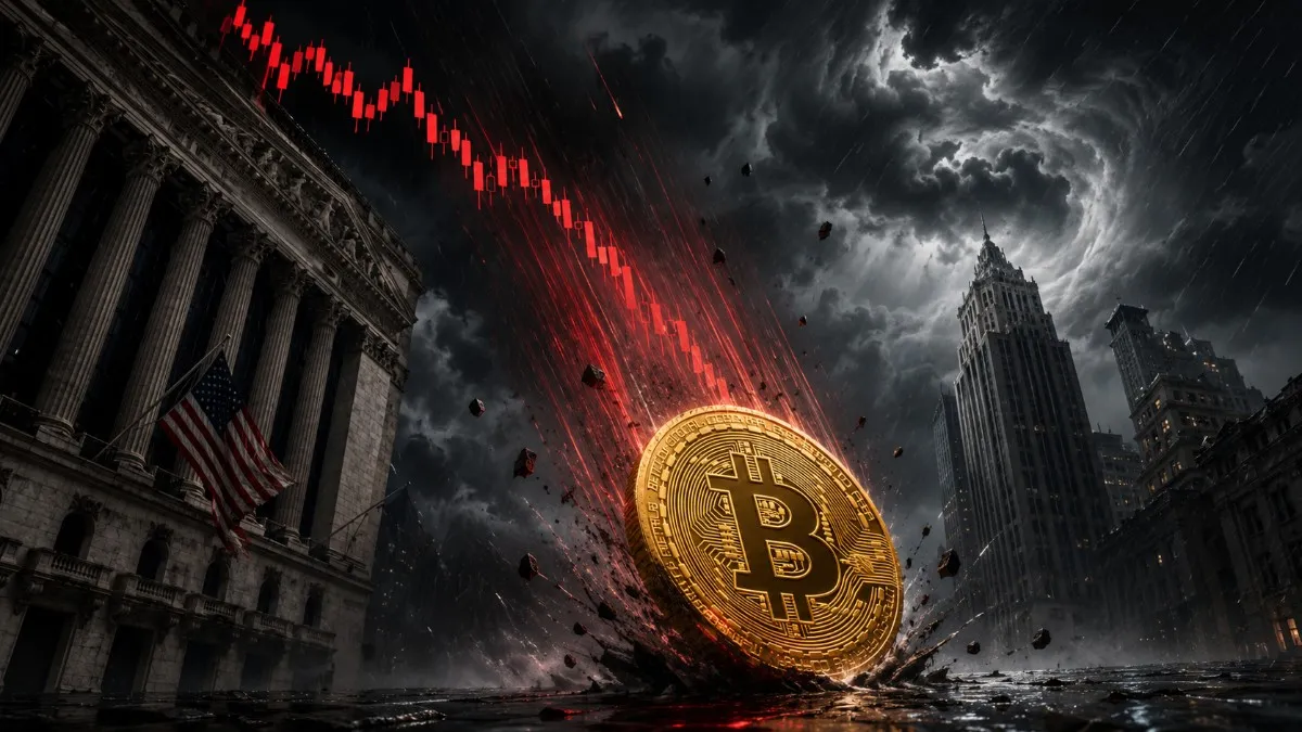 Tempestade perfeita em Wall Street arrasta preço do Bitcoin pa...